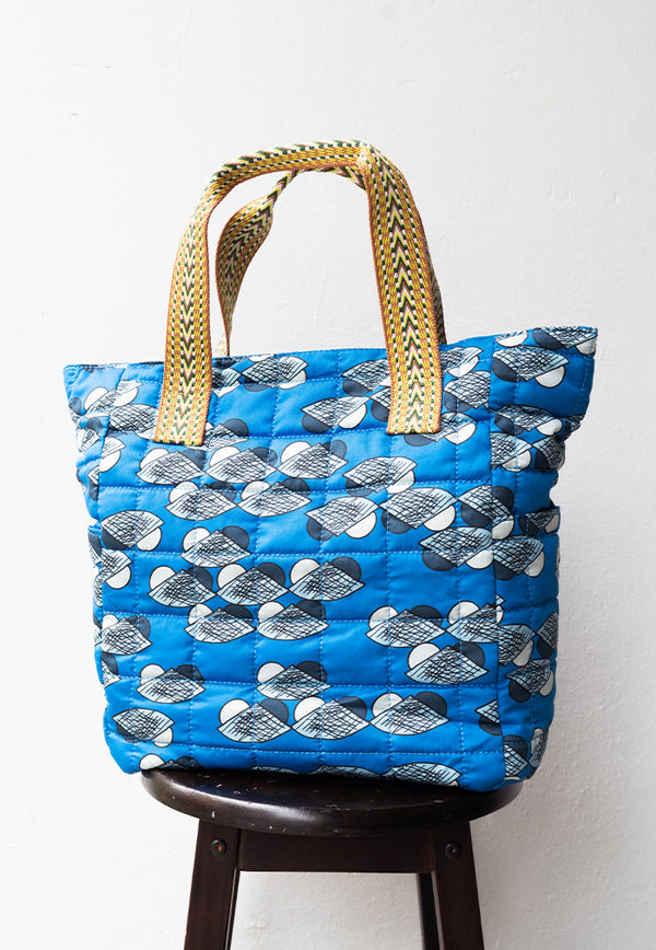 Nala Hana Quilted Tote - Nest Blue