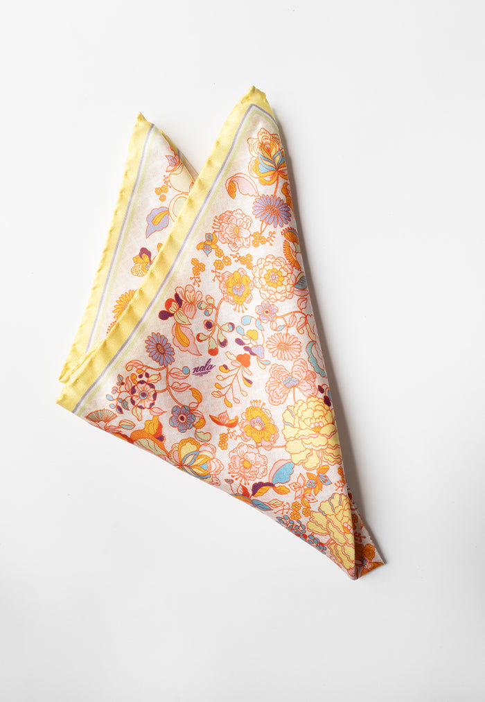 Nala Mandi Bunga Silk Pocket Square - Manis