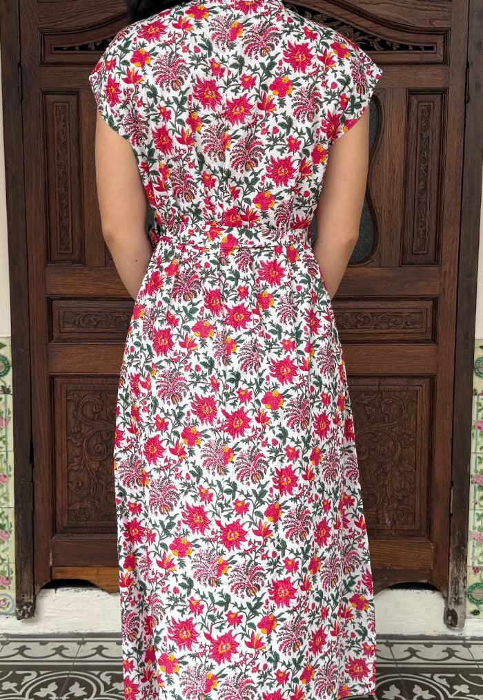 Vine and Branches Kiara Dress - Red Rose