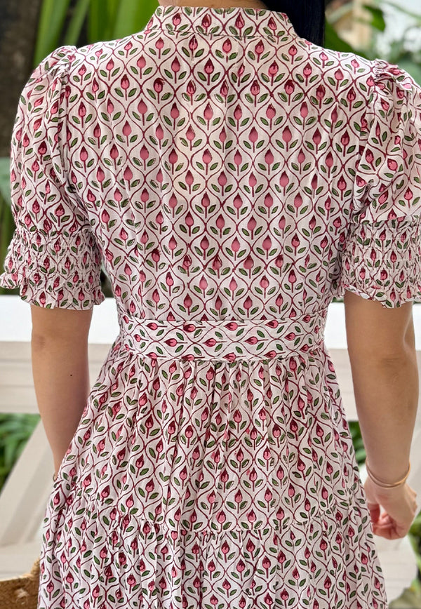 Vine and Branches Penny Dress - Pink Petals