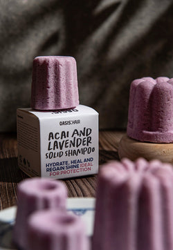 OASIS: Organic Acai Lavender Solid Shampoo