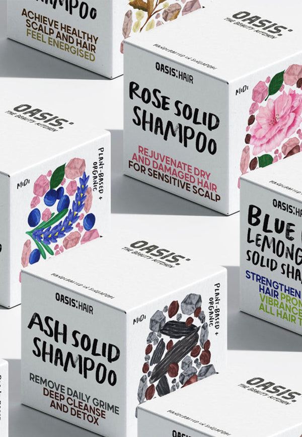 OASIS: Organic Rose  - Dry Hair Remedy Solid Shampoo