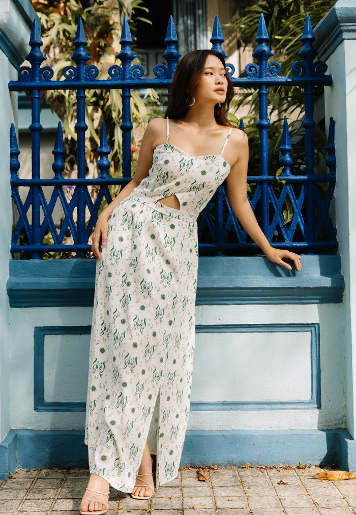 One Puram Cruise Dress - Verde Foliage