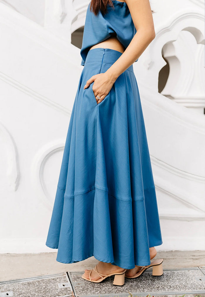 One Puram Susannah Skirt - Cobalt