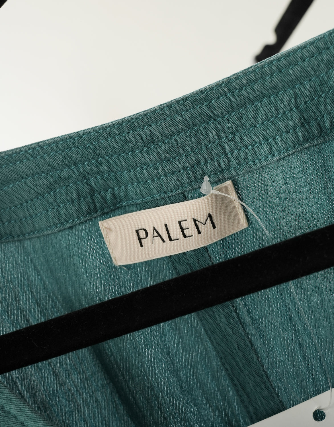 Thryfted Palem Yoke Waist Wrap Midi Dress