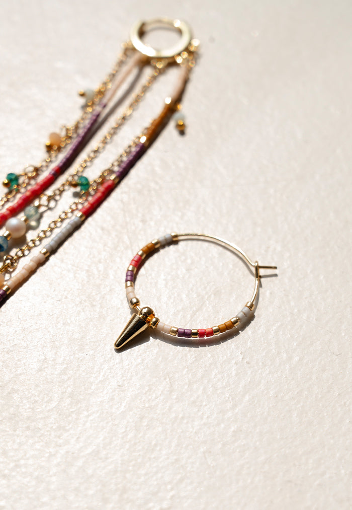 Pantala Malika Sunset Asymmetrical Earrings