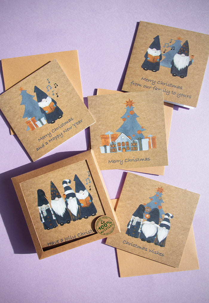 Paperjar Christmas Card Box Set: Gnomes