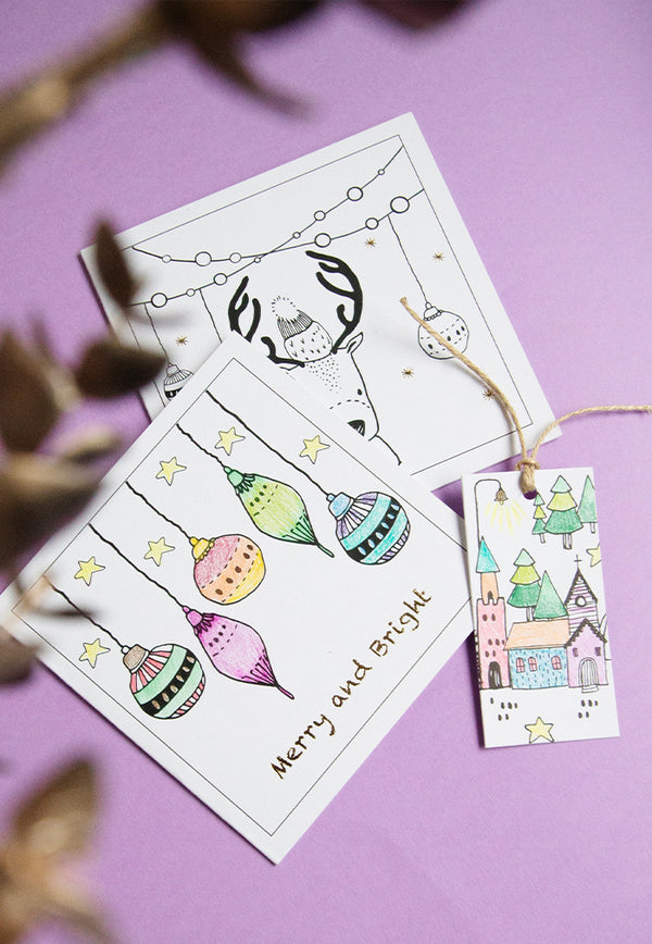 Paperjar Christmas Card Box Set: Kids DIY