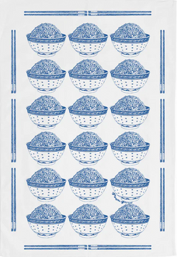 Pinyin Press Tea Towel - Rice Bowl