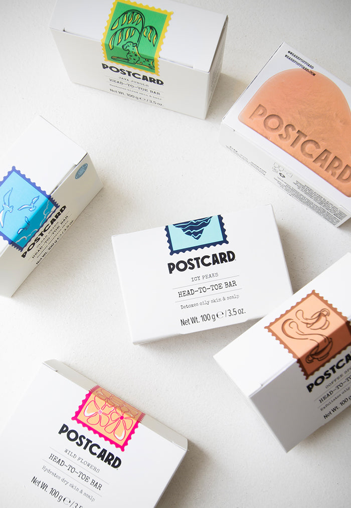 POSTCARD Coffee Spot Head to Toe Cleansing Bar