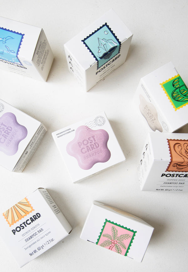 POSTCARD Coffee Spot Solid Shampoo Bar