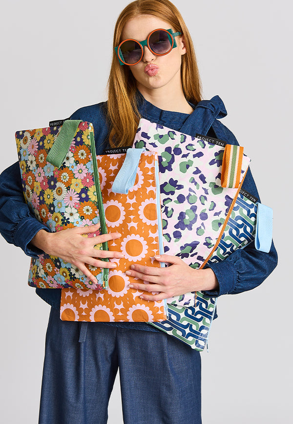 Project Ten Large Zip Pouch - Chain
