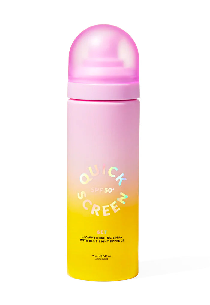 The Quick Screen Set Finishing Spray with Blue Light Defence