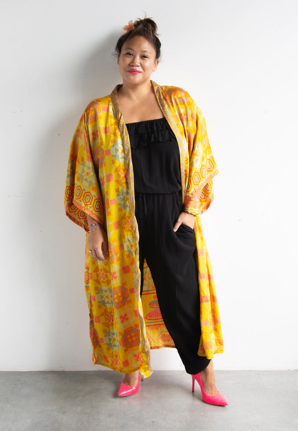 Desert Brown Velvet Kimono Jacket – GALLIANO LANDOR