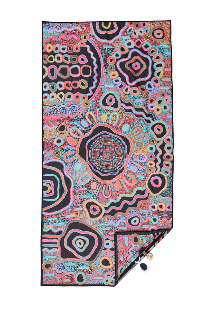 SomerSide Beach Towel Regular - Camping Under the Moonlight