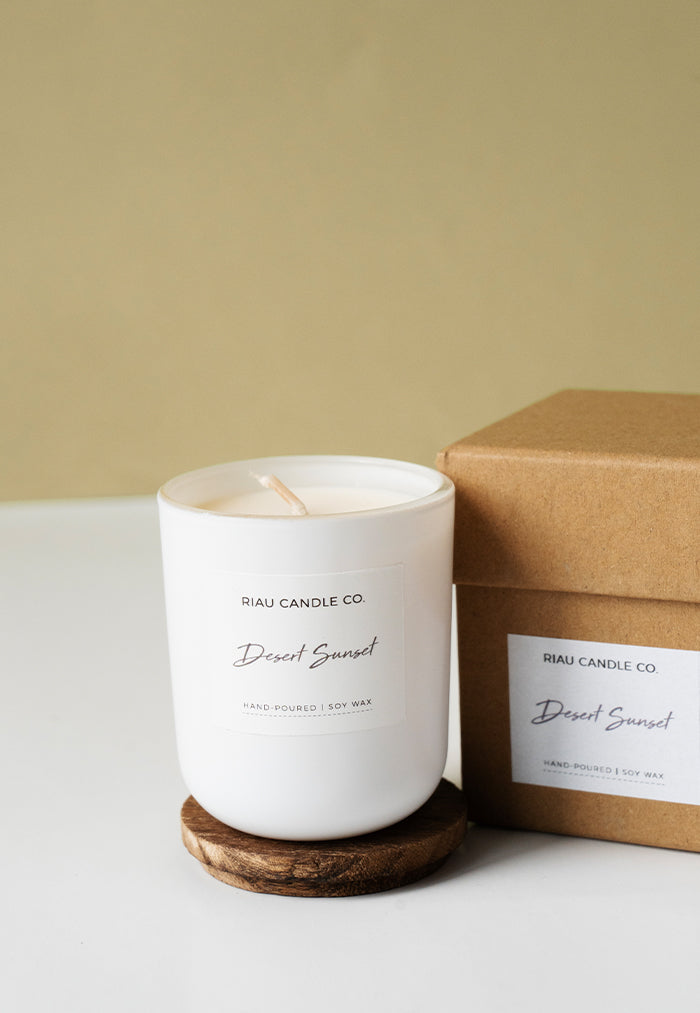 Riau Hand-Poured Soy Candle - Desert Sunset