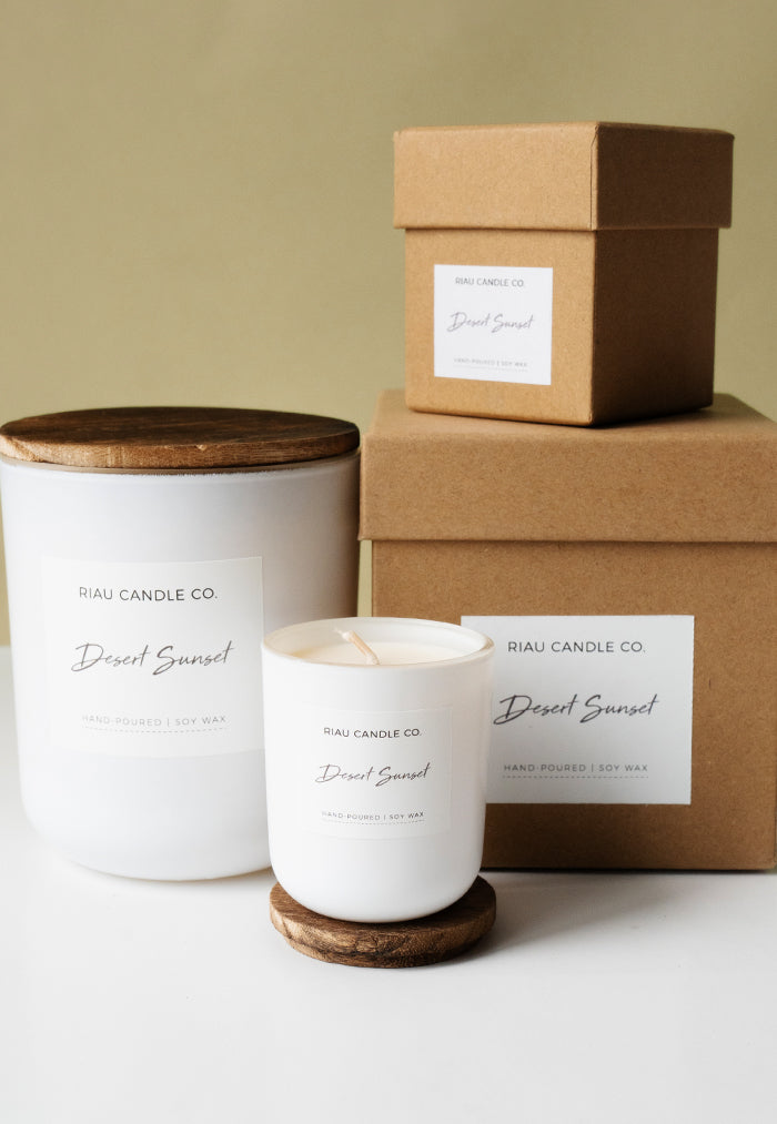 Riau Hand-Poured Soy Candle - Desert Sunset