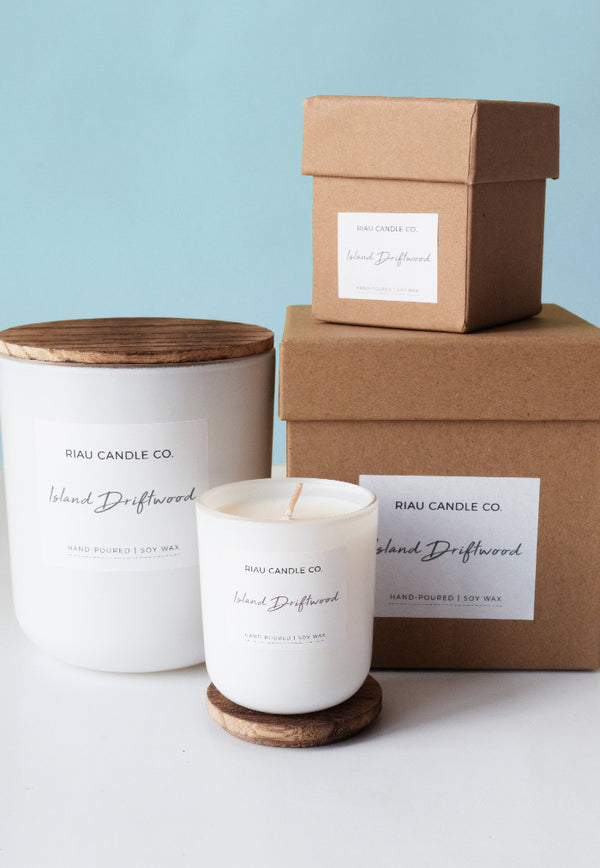 Riau Hand-Poured Soy Candle - Island Driftwood