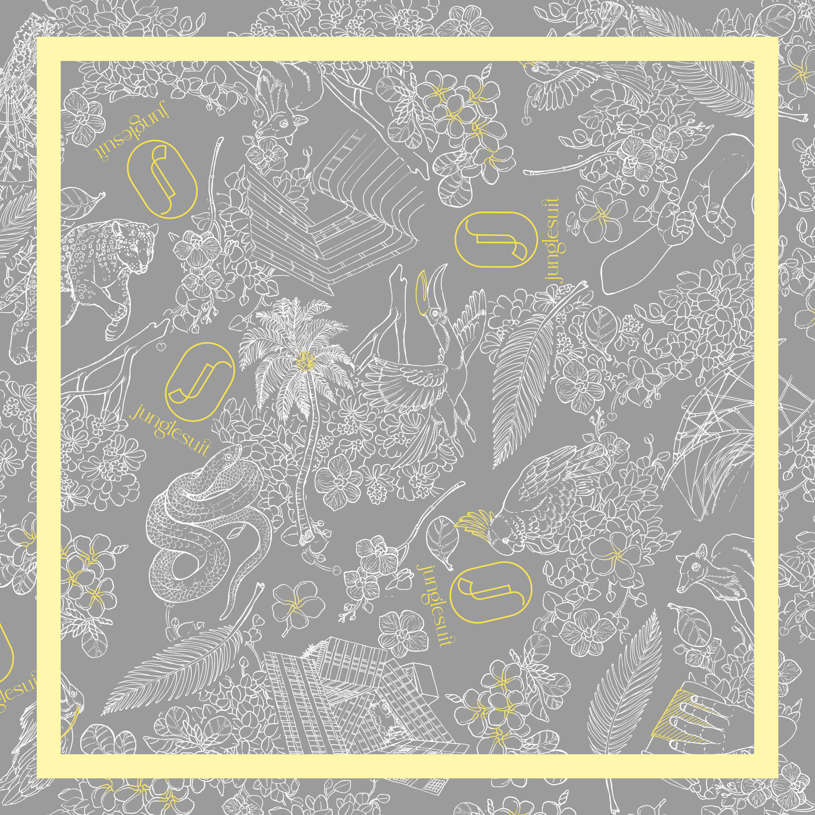 Junglesuit SG Iconic Butter Yellow Scarf