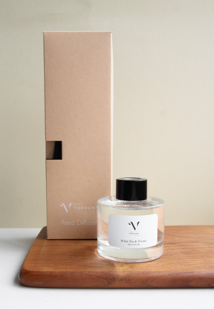 The Verdant Lab Reed Diffuser - White Tea & Freesia