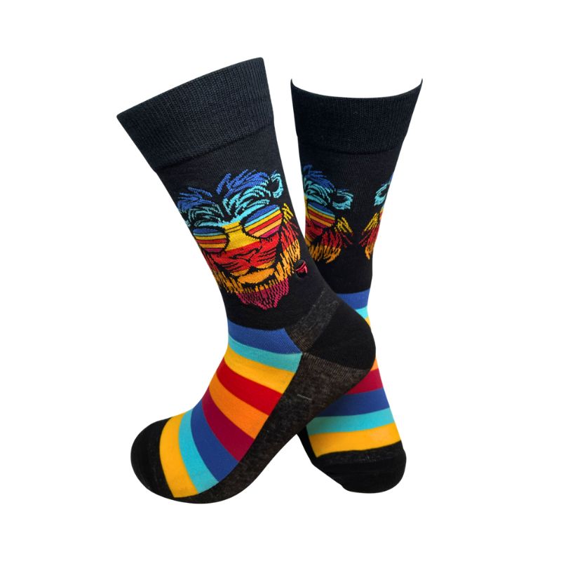 Thunderwear Unisex Fun Socks - Lion City