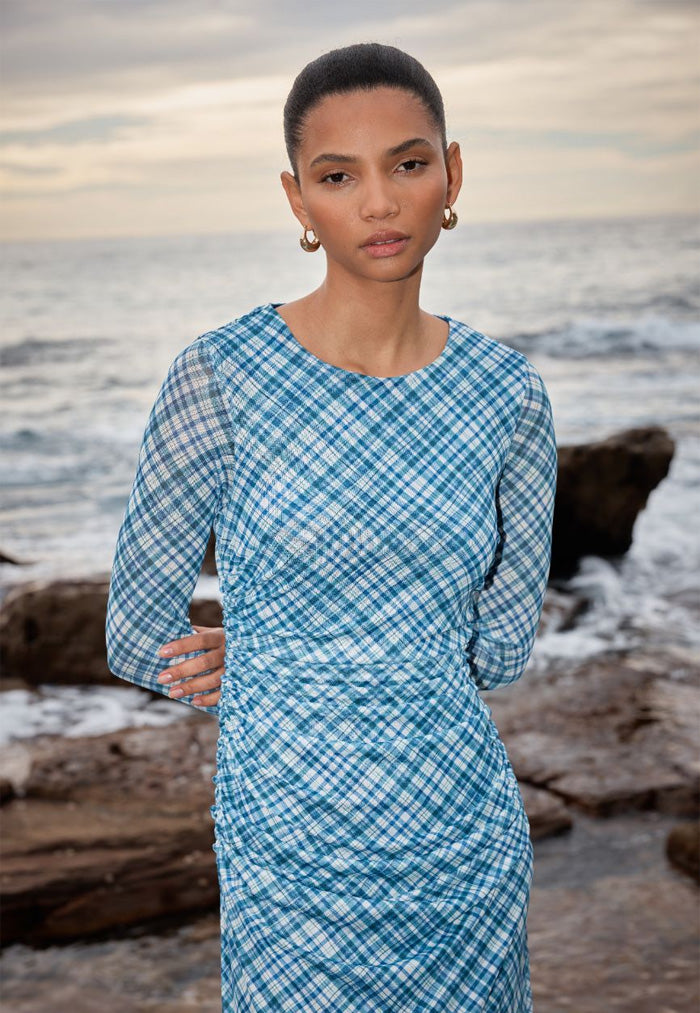 Staple the Label Heaton Mesh Midi Dress