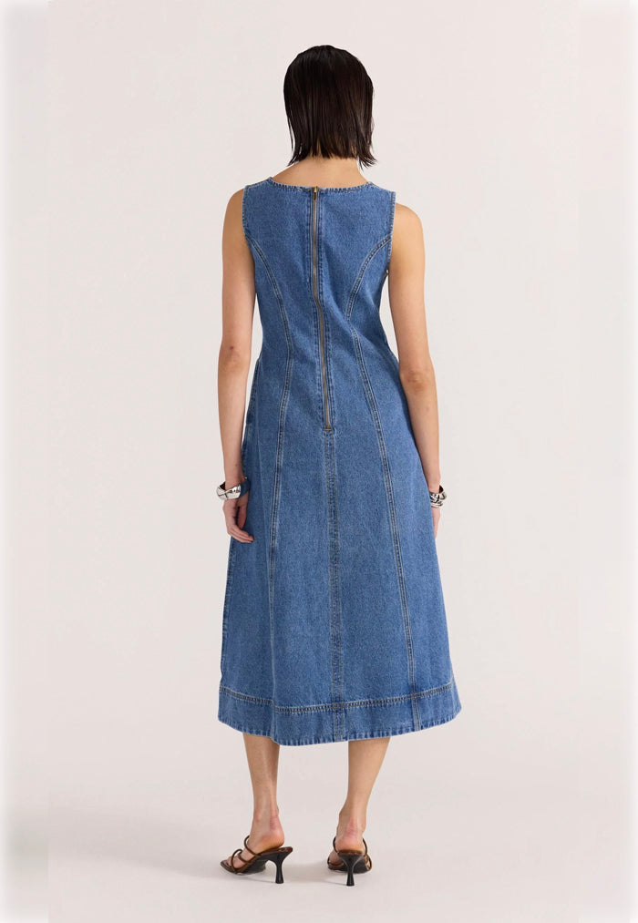 Staple the Label Alden Denim Midi Dress