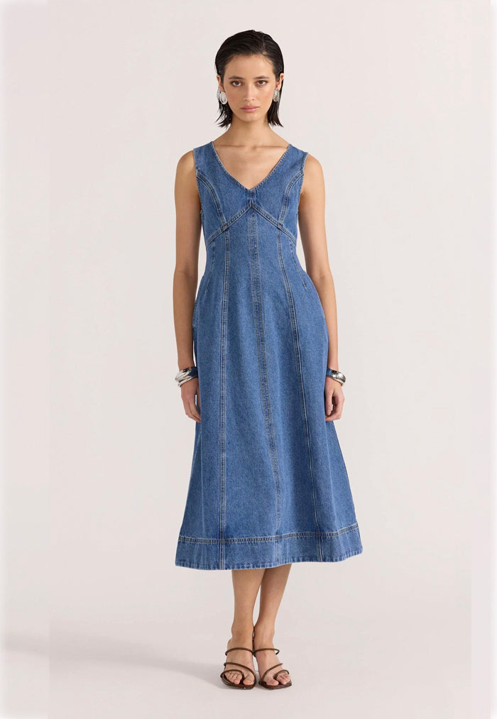 Staple the Label Alden Denim Midi Dress