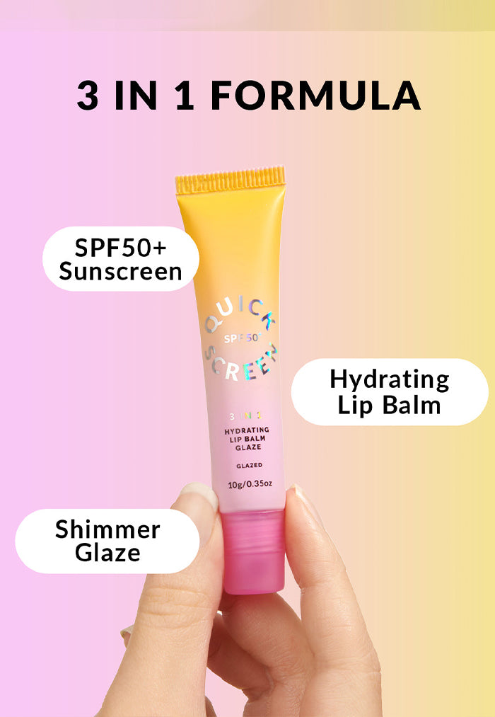 The Quick Screen SPF50+ Hydrating Lip Balm Glaze
