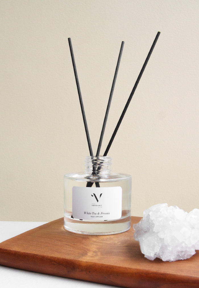 The Verdant Lab Reed Diffuser - White Tea & Freesia