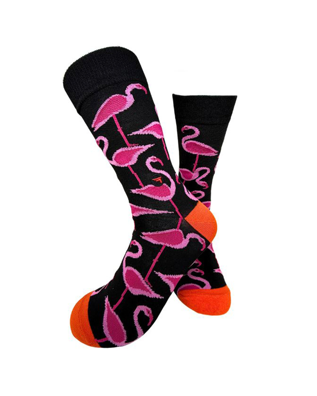 flamingo printed socks in black from singapore brand Thunderwear