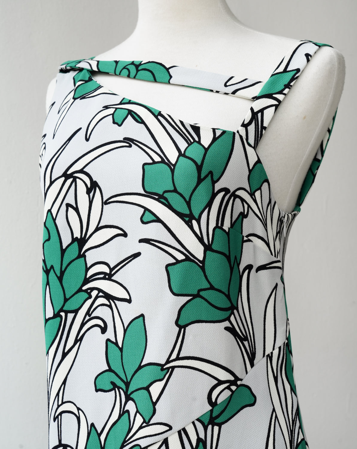 Thryfted Veronica Maine Asymmetrical Midi Dress