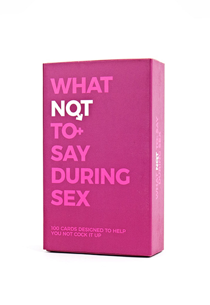 Gift Republic What Not To Say During Sex Card Pack