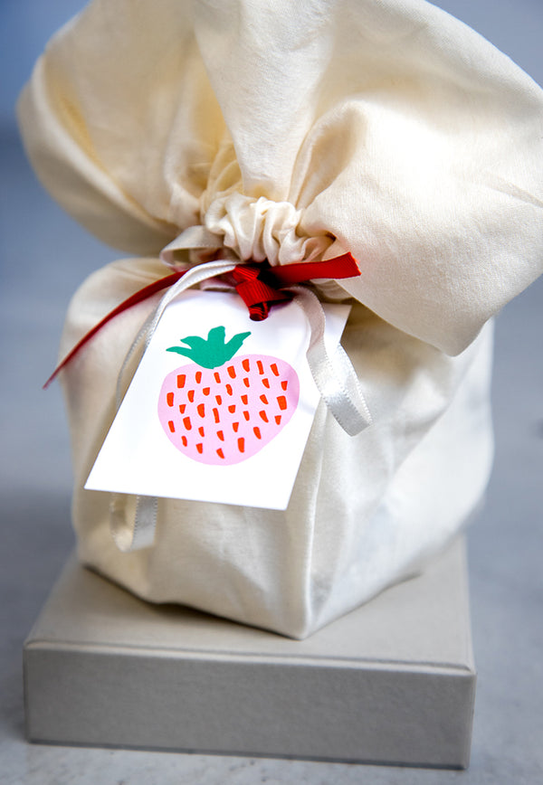 Raspberry Blossom Gift Tags - Dinky