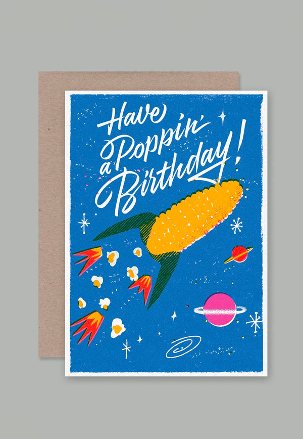 AHD Greeting Card - Poppin' Birthday