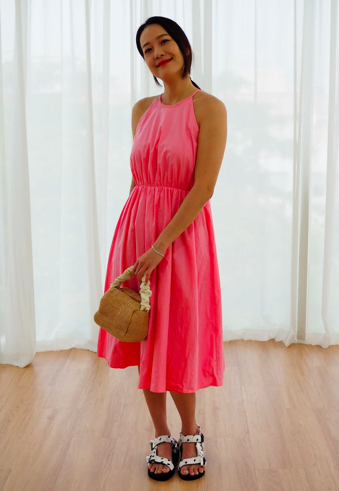 White Polka Dotty on Black Jaedals