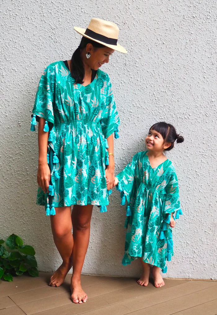 BaeBeeBoo Monstera Kids Kaftan
