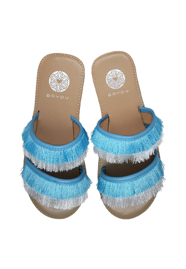 Bayou Sierra Tassel Sandals - Blue