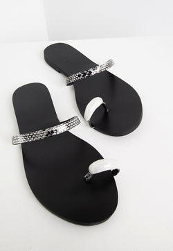 Bayou Vera Sandals - Silver