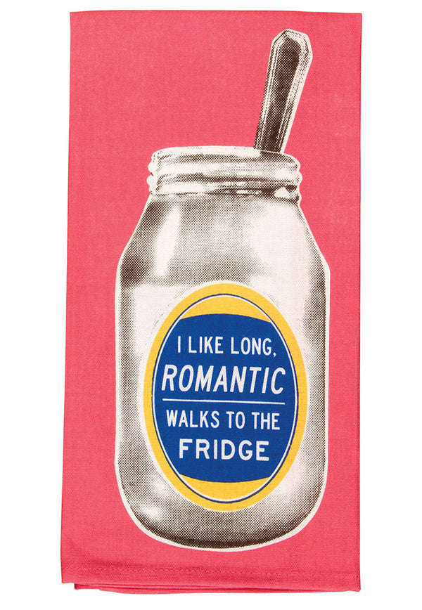 I Like Long Romantic Walks To The Fridge Dish Towel