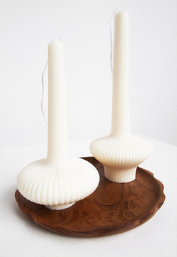 The Candleist Ribbed Pillar Candle