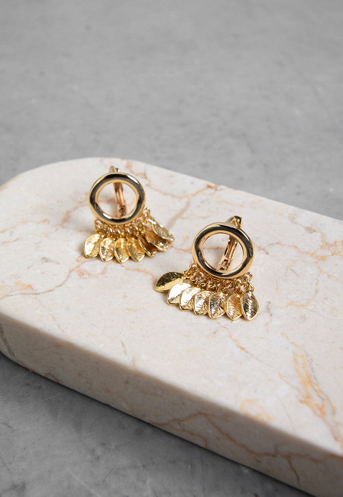 Envet Gold Leaf Earrings