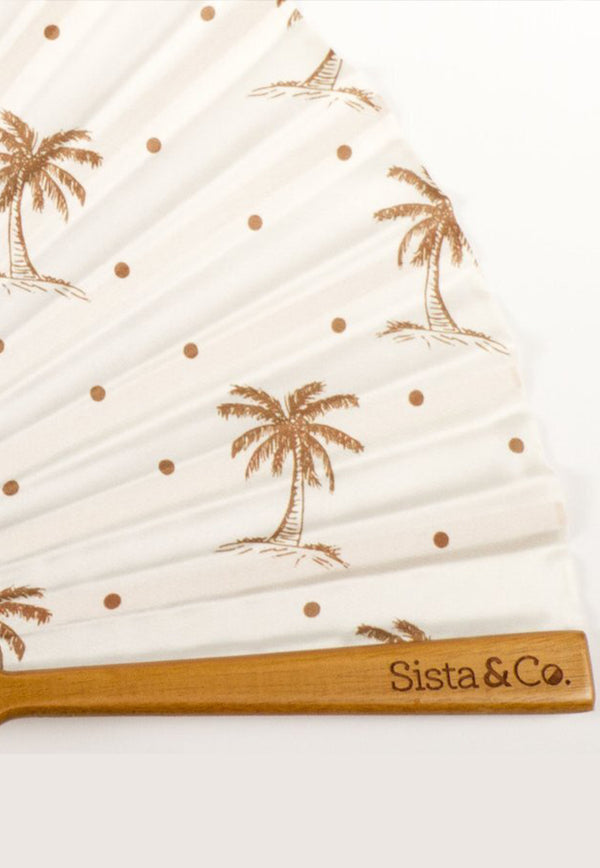 Sista & Co. Mini Fan - Golden Shores