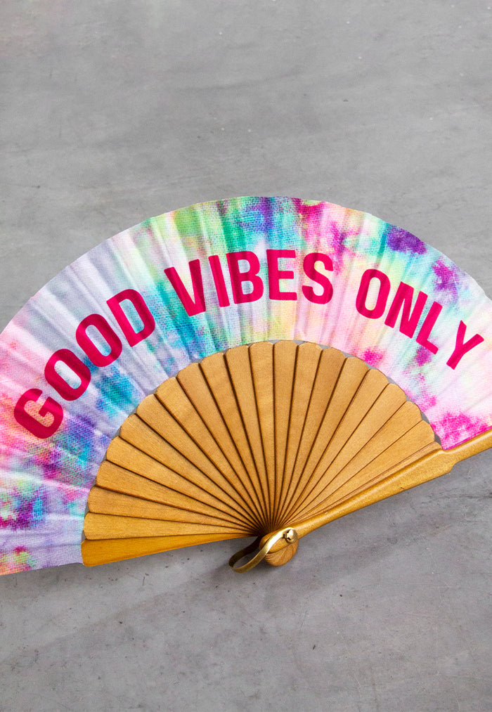 Sista & Co. Mini Fan - Good Vibes Only