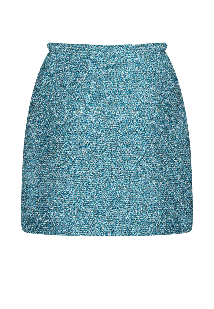 HÁI High Slit Mini Skirt - Baby Blue