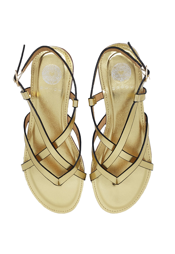 Bayou Isla Gold Sandals
