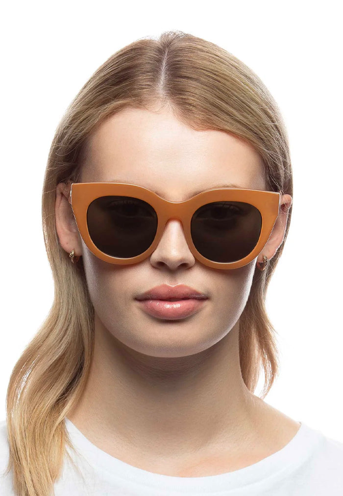 Le Specs Air Heart Sunglasses - Caramel