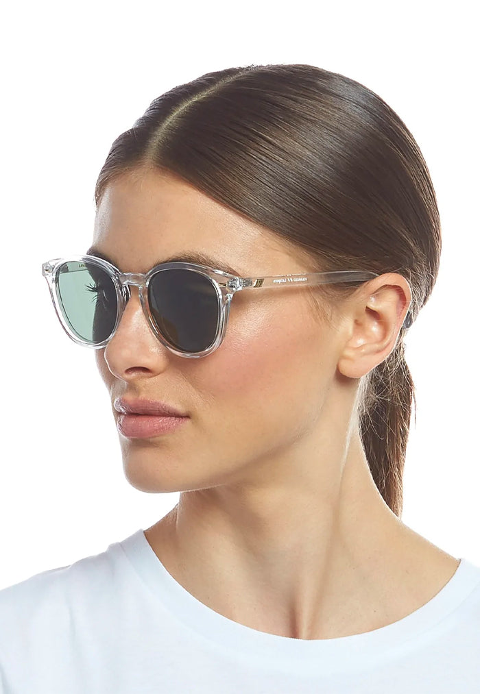 Le Specs Bandwagon Sunglasses - Crystal Clear