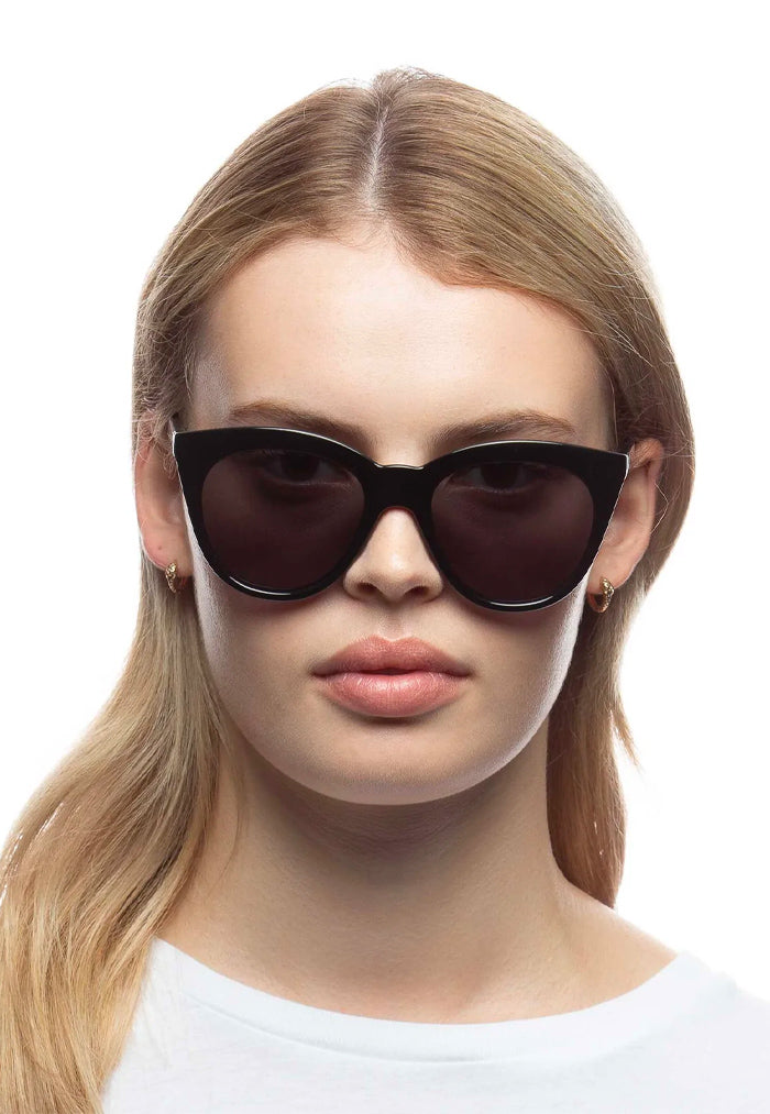 Le Specs Halfmoon Magic Sunglasses - Black