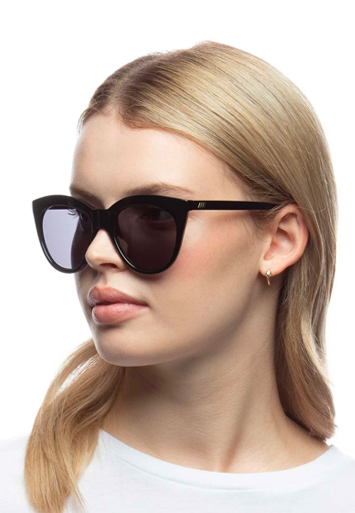 Le Specs Halfmoon Magic Sunglasses - Black